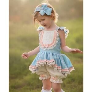 Dollcake Pure Heart romper, size 5